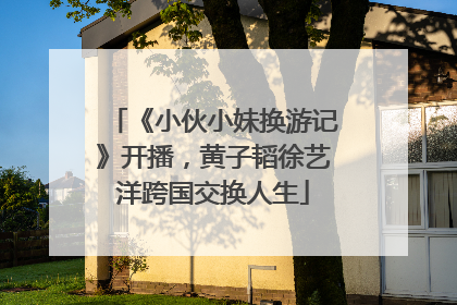 《小伙小妹换游记》开播，黄子韬徐艺洋跨国交换人生