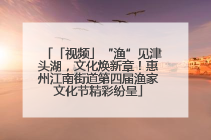 「视频」“渔”见津头湖，文化焕新章！惠州江南街道第四届渔家文化节精彩纷呈