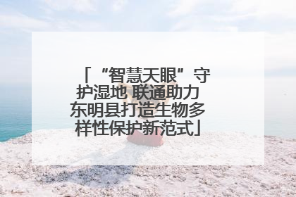 “智慧天眼”守护湿地 联通助力东明县打造生物多样性保护新范式