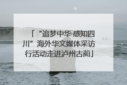“追梦中华·感知四川”海外华文媒体采访行活动走进泸州古蔺