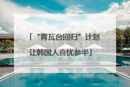“青瓦台回归”计划让韩国人喜忧参半