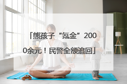熊孩子“氪金”2000余元！民警全额追回