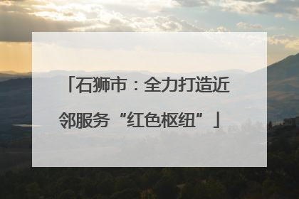 石狮市：全力打造近邻服务“红色枢纽”