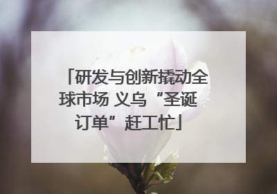 研发与创新撬动全球市场 义乌“圣诞订单”赶工忙