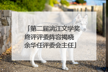 第二届漓江文学奖终评评委阵容揭晓 余华任评委会主任