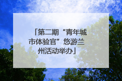 第二期“青年城市体验官”悠游兰州活动举办