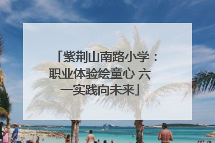 紫荆山南路小学：职业体验绘童心 六一实践向未来