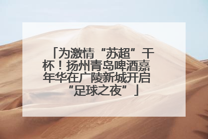 为激情“苏超”干杯！扬州青岛啤酒嘉年华在广陵新城开启“足球之夜”