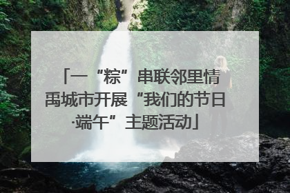 一“粽”串联邻里情 禹城市开展“我们的节日·端午”主题活动