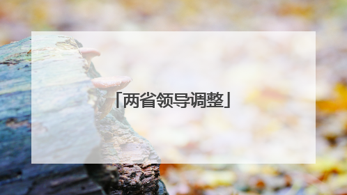 两省领导调整