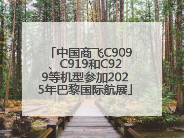 中国商飞C909、C919和C929等机型参加2025年巴黎国际航展