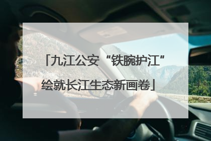 九江公安“铁腕护江”绘就长江生态新画卷