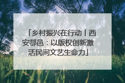乡村振兴在行动丨西安鄠邑：以版权创新激活民间文艺生命力