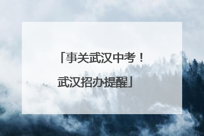 事关武汉中考！武汉招办提醒
