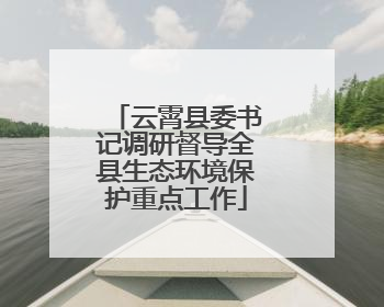 云霄县委书记调研督导全县生态环境保护重点工作