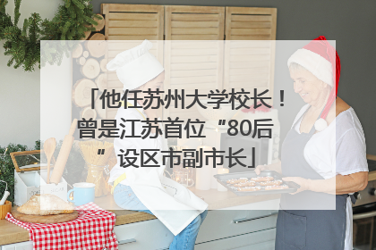 他任苏州大学校长！曾是江苏首位“80后”设区市副市长