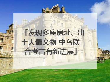 发现多座房址、出土大量文物 中乌联合考古有新进展
