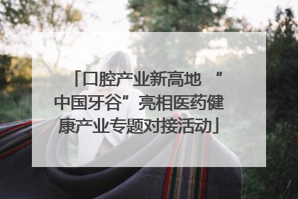 口腔产业新高地 “中国牙谷”亮相医药健康产业专题对接活动