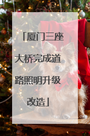 厦门三座大桥完成道路照明升级改造