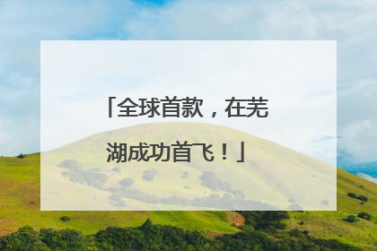全球首款，在芜湖成功首飞！