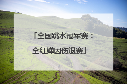 全国跳水冠军赛：全红婵因伤退赛