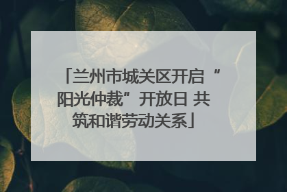 兰州市城关区开启“阳光仲裁”开放日 共筑和谐劳动关系