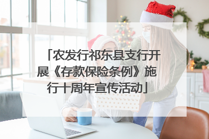 农发行祁东县支行开展《存款保险条例》施行十周年宣传活动