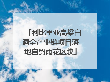 利比里亚高粱白酒全产业链项目落地自贸雨花区块