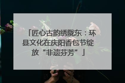 匠心古韵绣陇东：环县文化在庆阳香包节绽放“非遗芬芳”