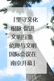 坚守文化根脉 促进文明互鉴 伦理与文明国际会议在南京开幕