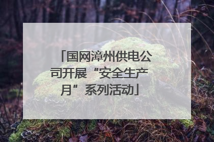 国网漳州供电公司开展“安全生产月”系列活动