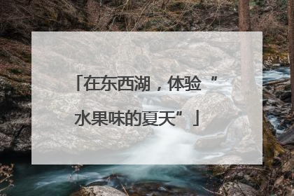 在东西湖，体验“水果味的夏天”
