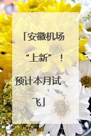 安徽机场“上新”！预计本月试飞