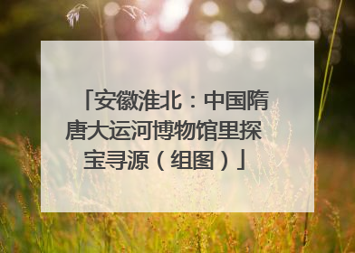 安徽淮北：中国隋唐大运河博物馆里探宝寻源（组图）