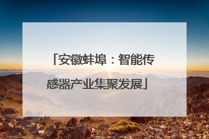 安徽蚌埠：智能传感器产业集聚发展