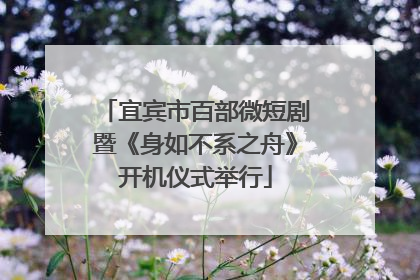 宜宾市百部微短剧暨《身如不系之舟》开机仪式举行