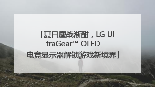 夏日鏖战渐酣，LG UltraGear™ OLED电竞显示器解锁游戏新境界