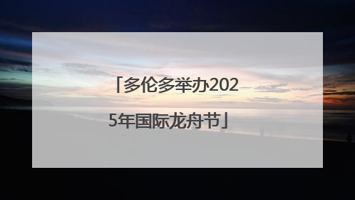 多伦多举办2025年国际龙舟节