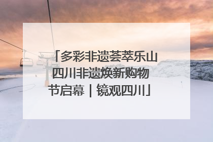 多彩非遗荟萃乐山 四川非遗焕新购物节启幕｜镜观四川