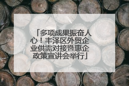 多项成果振奋人心！丰泽区外贸企业供需对接暨惠企政策宣讲会举行