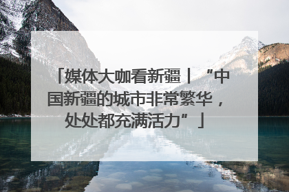 媒体大咖看新疆丨“中国新疆的城市非常繁华，处处都充满活力”