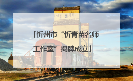忻州市“忻青苗名师工作室”揭牌成立