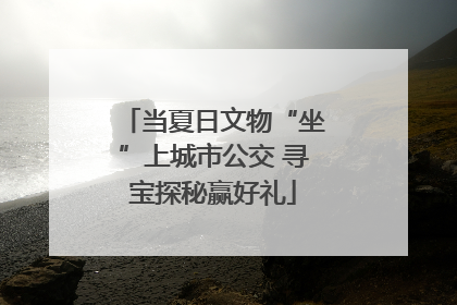 当夏日文物“坐”上城市公交 寻宝探秘赢好礼