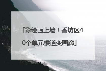 彩绘画上墙！香坊区40个单元楼道变画廊