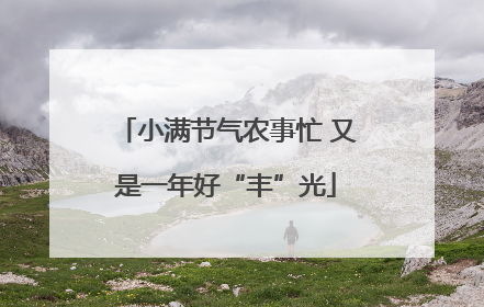 小满节气农事忙 又是一年好“丰”光
