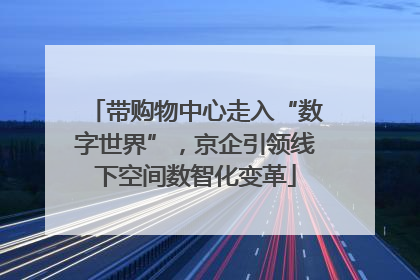 带购物中心走入“数字世界”，京企引领线下空间数智化变革