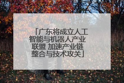 广东将成立人工智能与机器人产业联盟 加速产业链整合与技术攻关