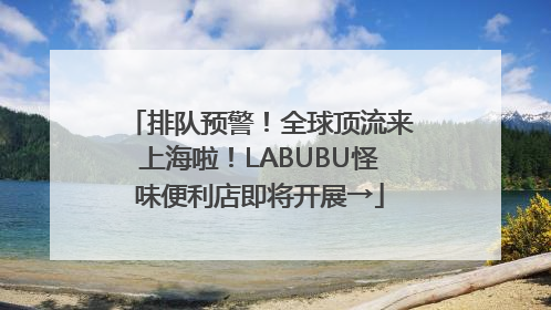排队预警！全球顶流来上海啦！LABUBU怪味便利店即将开展→