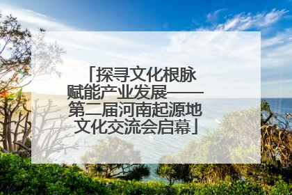 探寻文化根脉 赋能产业发展——第二届河南起源地文化交流会启幕
