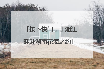 按下快门，于湘江畔赴湖南花海之约